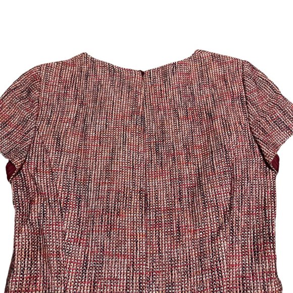 Boden Tweed Sheath Dress Short Sleeve Knee Length Size 4L Women's - Picture 7 of 12